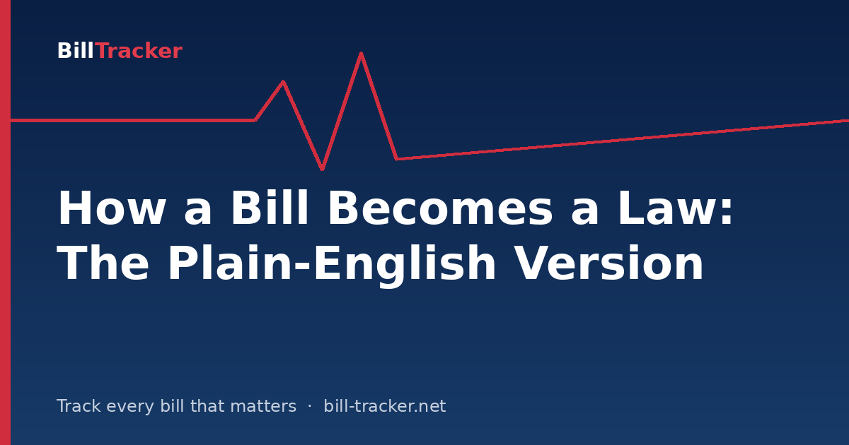 How a Bill Becomes a Law: The Plain-English Version
